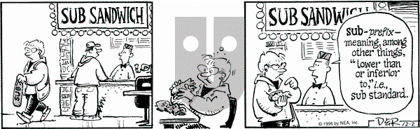 Betty on Monday December 2, 1996 Comic Strip