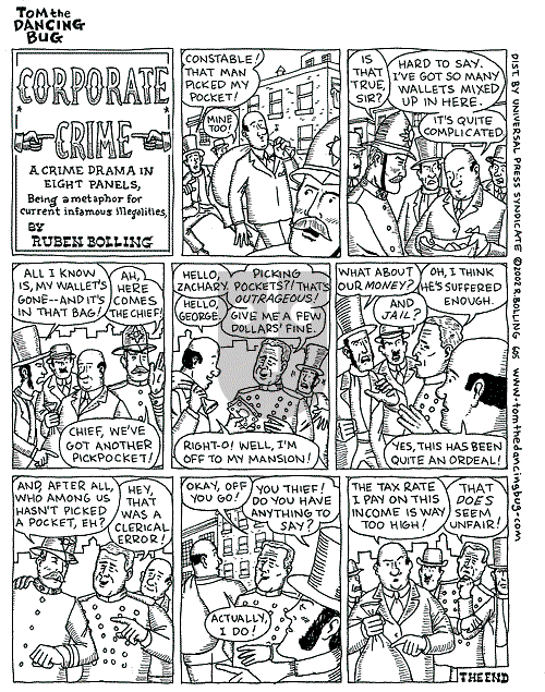 Tom the Dancing Bug on Saturday July 13, 2002 Comic Strip
