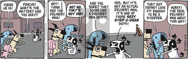 Pooch Cafe on Monday February 2, 2015 Comic Strip