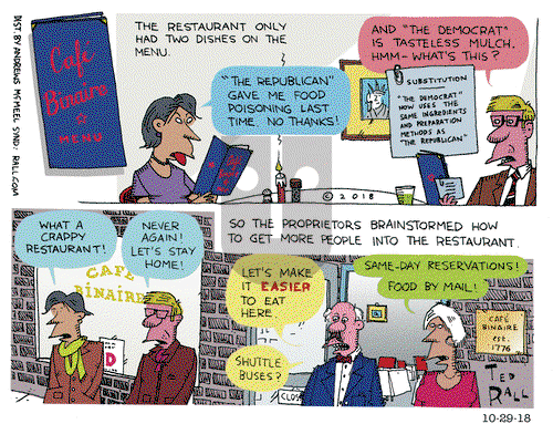 Ted Rall on Monday October 29, 2018 Comic Strip