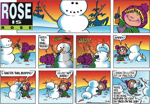 Rose is Rose on Sunday December 15, 2013 Comic Strip