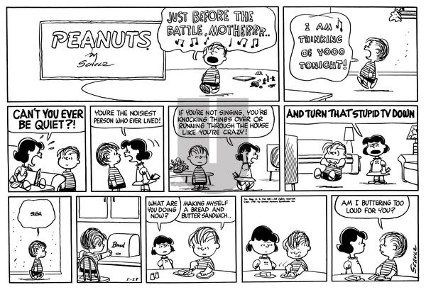 Peanuts on Sunday May 28, 1961 Comic Strip