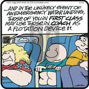 Ziggy on Saturday November 14, 2015 Comic Strip