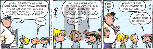 Cleats - Tuesday October 16, 2007 Comic Strip