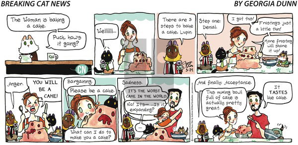 Breaking Cat News on Sunday March 24, 2019 Comic Strip