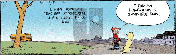 Red and Rover on Tuesday April 1, 2014 Comic Strip