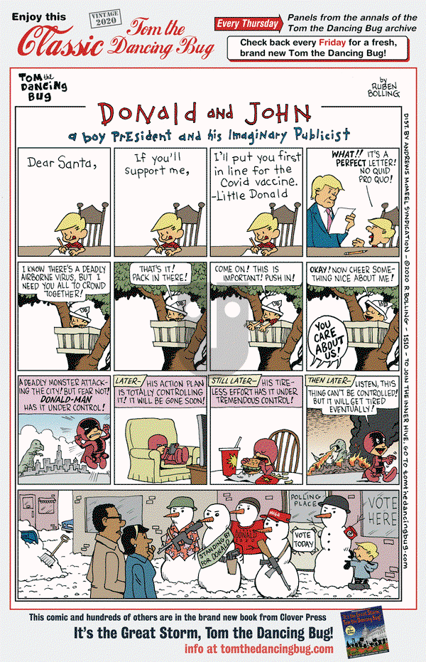Tom the Dancing Bug on Thursday October 31, 2024 Comic Strip