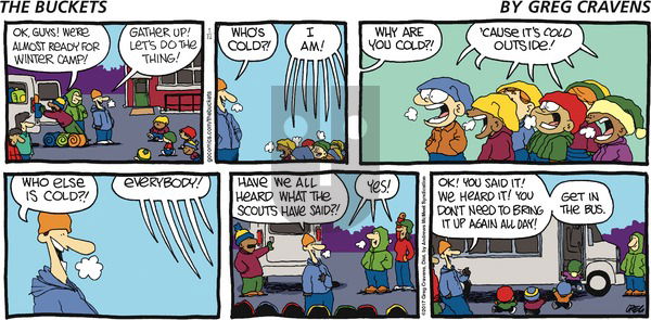 The Buckets on Sunday March 12, 2017 Comic Strip