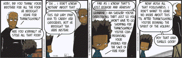The Boondocks on Monday November 20, 2006 Comic Strip