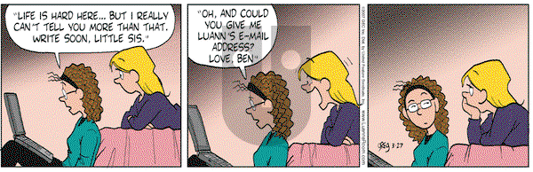 Luann on Tuesday March 27, 2007 Comic Strip