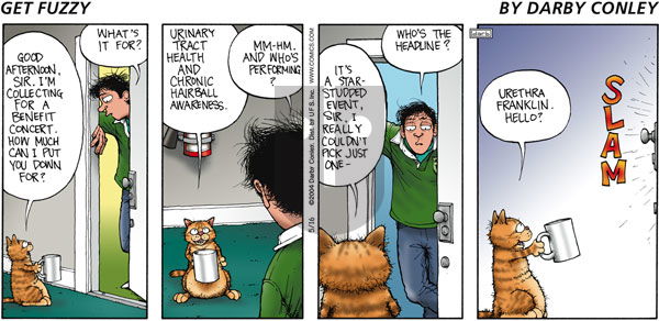 Get Fuzzy on Sunday May 16, 2004 Comic Strip