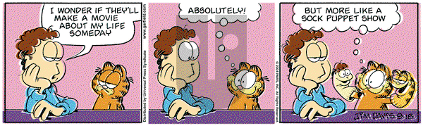 Garfield on Saturday September 18, 2004 Comic Strip