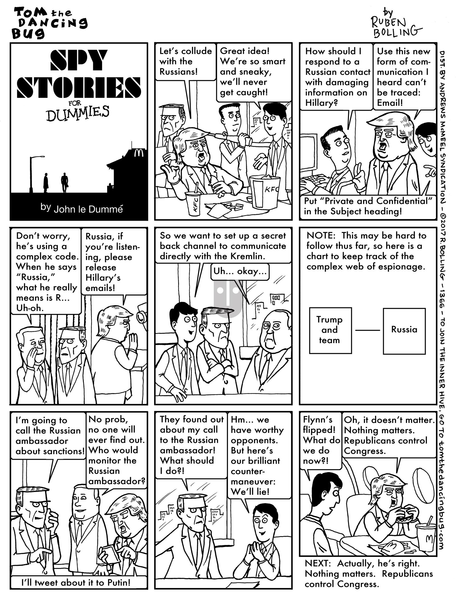 Tom the Dancing Bug - Monday December 4, 2017 Comic Strip