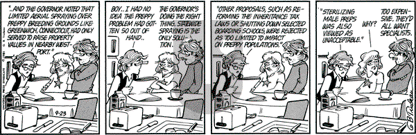 Doonesbury on Wednesday September 23, 1981 Comic Strip
