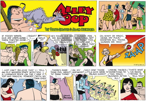Alley Oop on Monday December 1, 1997 Comic Strip