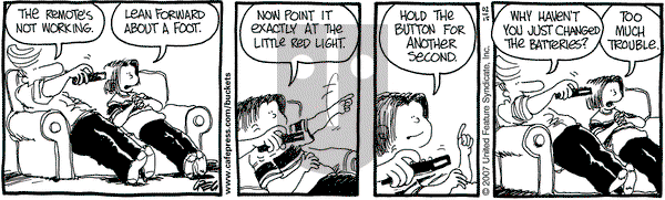 The Buckets on Thursday February 15, 2007 Comic Strip