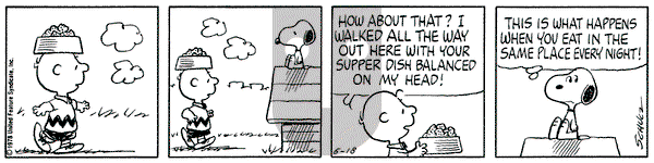 Peanuts on Thursday May 18, 1978 Comic Strip