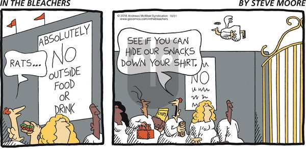 In the Bleachers on Sunday October 21, 2018 Comic Strip