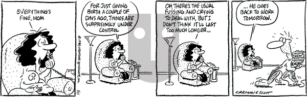 Baby Blues on Thursday January 25, 1990 Comic Strip
