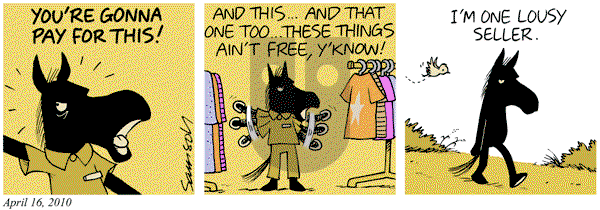 Dark Side of the Horse on Sunday April 3, 2011 Comic Strip