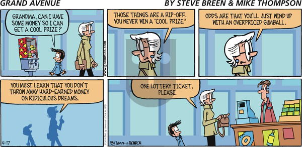 Grand Avenue on Sunday April 17, 2016 Comic Strip