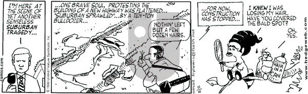 Over the Hedge on Wednesday November 10, 1999 Comic Strip