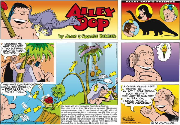 Alley Oop on Sunday February 8, 2004 Comic Strip