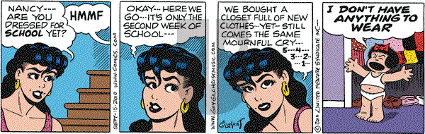 Nancy on Wednesday September 15, 2010 Comic Strip
