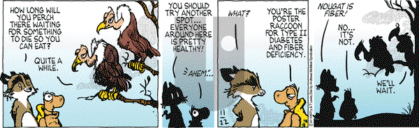 Over the Hedge on Thursday November 22, 2018 Comic Strip
