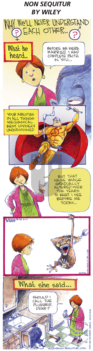 Non Sequitur on Sunday March 17, 2002 Comic Strip