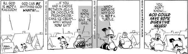 Over the Hedge on Tuesday March 24, 1998 Comic Strip