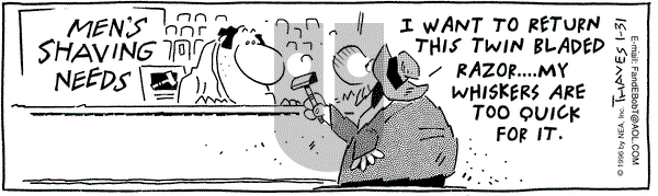 Frank and Ernest on Wednesday January 31, 1996 Comic Strip