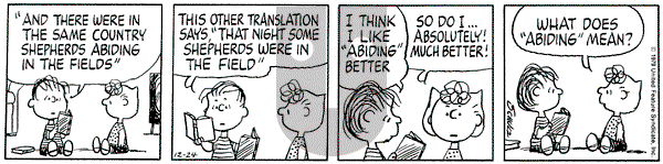 Peanuts on Monday December 24, 1979 Comic Strip