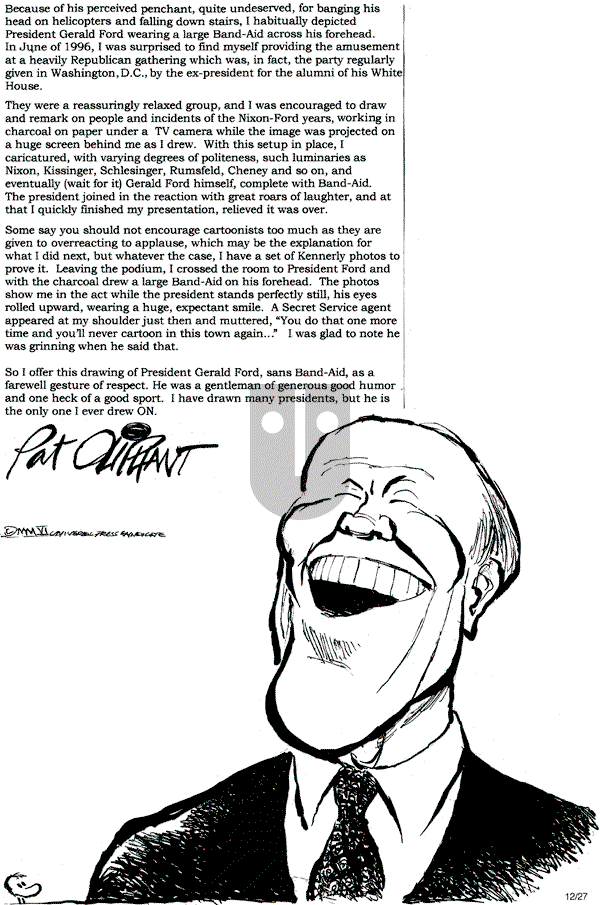 Pat Oliphant on Wednesday December 27, 2006 Comic Strip