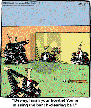 In the Bleachers on Wednesday September 18, 2019 Comic Strip