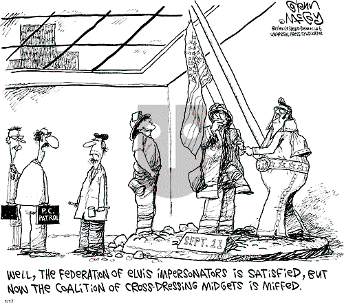 Glenn McCoy on Thursday January 17, 2002 Comic Strip
