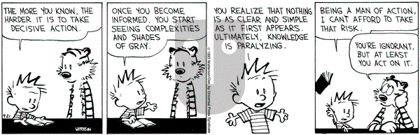 Calvin and Hobbes on Tuesday September 21, 1993 Comic Strip