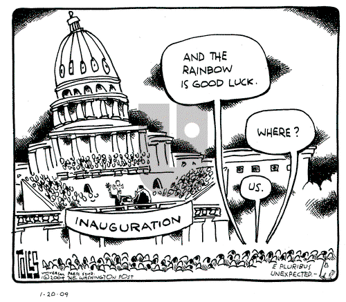 Tom Toles on Tuesday January 20, 2009 Comic Strip