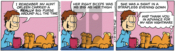 Garfield on Saturday October 17, 2009 Comic Strip