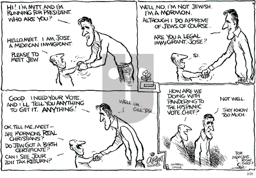 Pat Oliphant on Wednesday April 25, 2012 Comic Strip