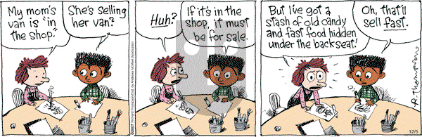 Cul de Sac on Tuesday December 5, 2017 Comic Strip
