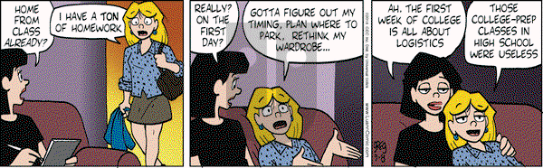 Luann on Monday September 8, 2014 Comic Strip