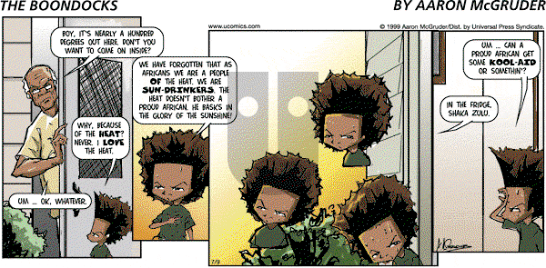 The Boondocks on Sunday February 9, 2014 Comic Strip