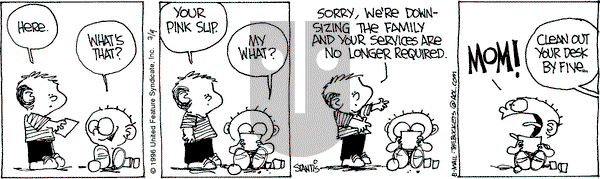 The Buckets on Tuesday July 9, 1996 Comic Strip