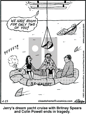 Close to Home - Tuesday April 23, 2002 Comic Strip