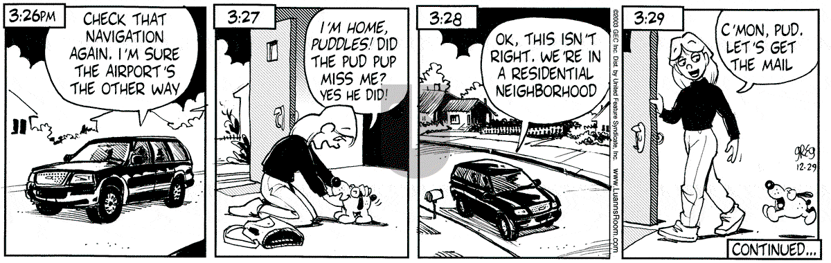 Luann - Monday December 29, 2003 Comic Strip