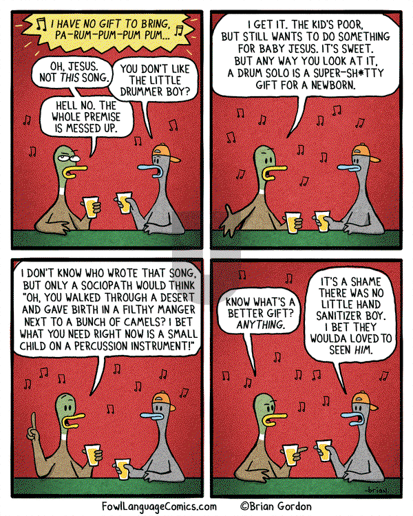 Fowl Language on Thursday December 24, 2015 Comic Strip