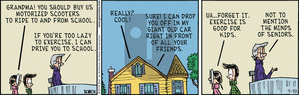Grand Avenue on Tuesday September 18, 2018 Comic Strip