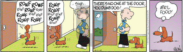 Drabble on Tuesday April 1, 2014 Comic Strip