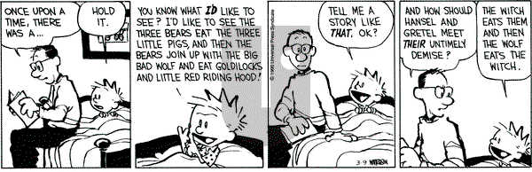 Calvin and Hobbes on Friday March 9, 1990 Comic Strip